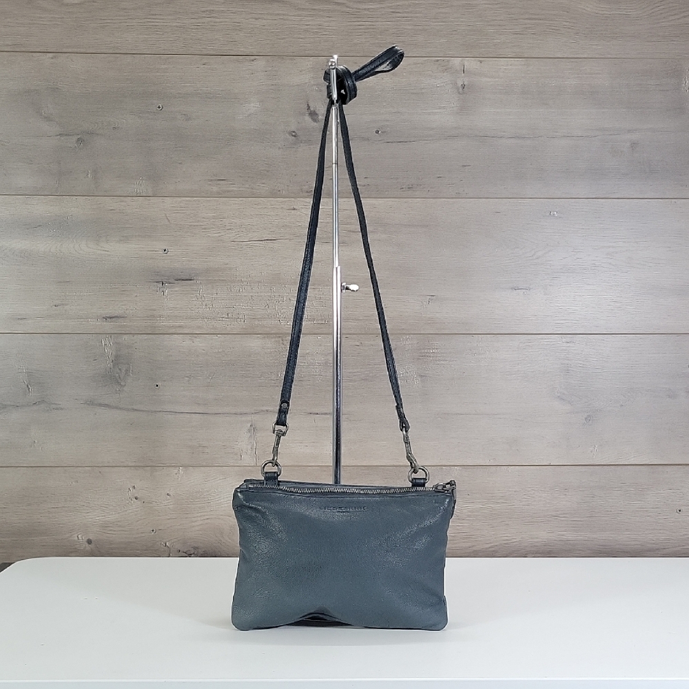 Liebeskind Berlin Blue Leather Small Crossbody Shoulder Bag